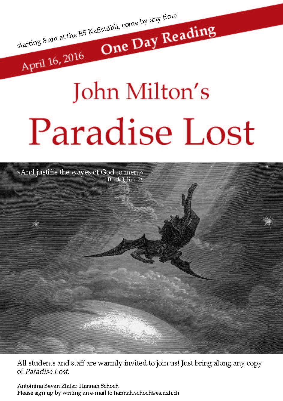 One-Day Reading of Paradise Lost