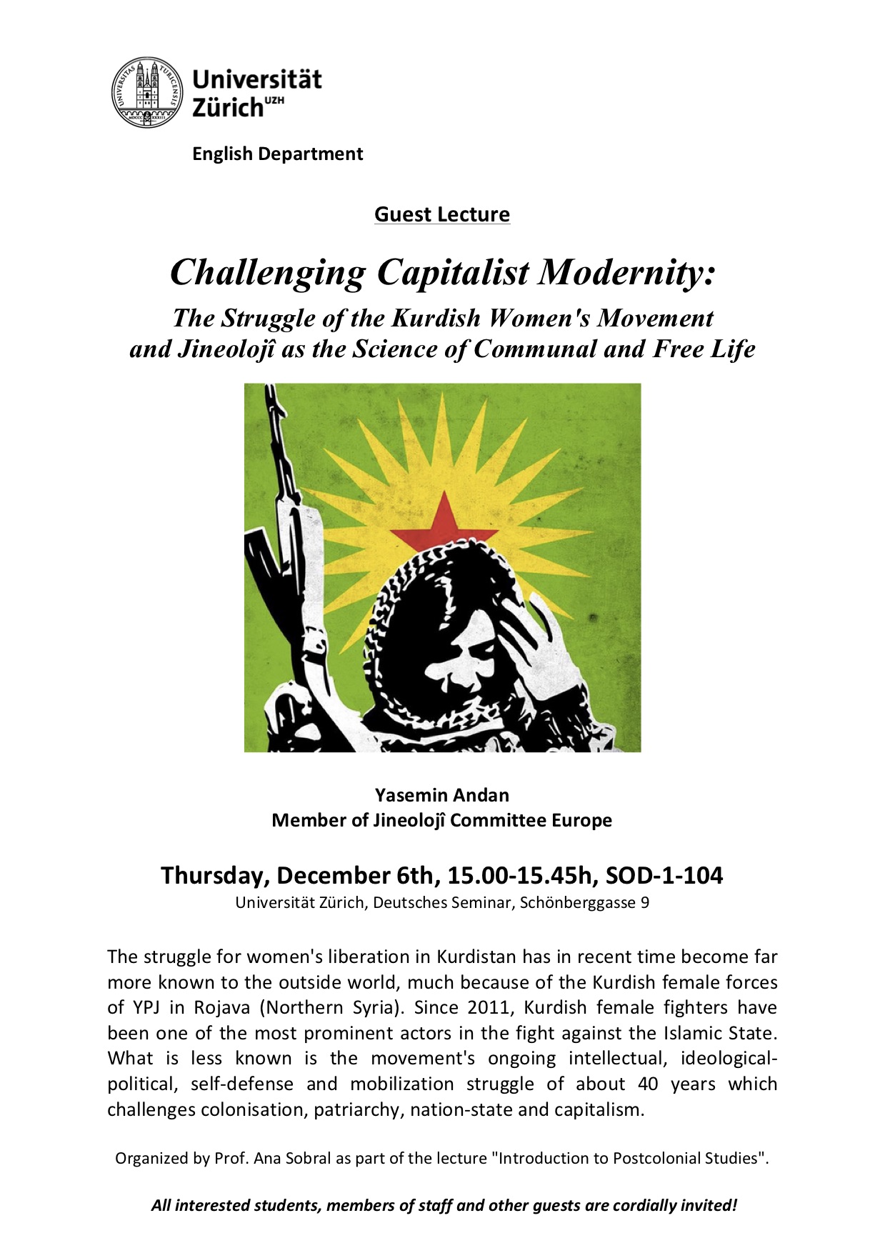 Guest Lecture "Kurdish Women's Movement" 