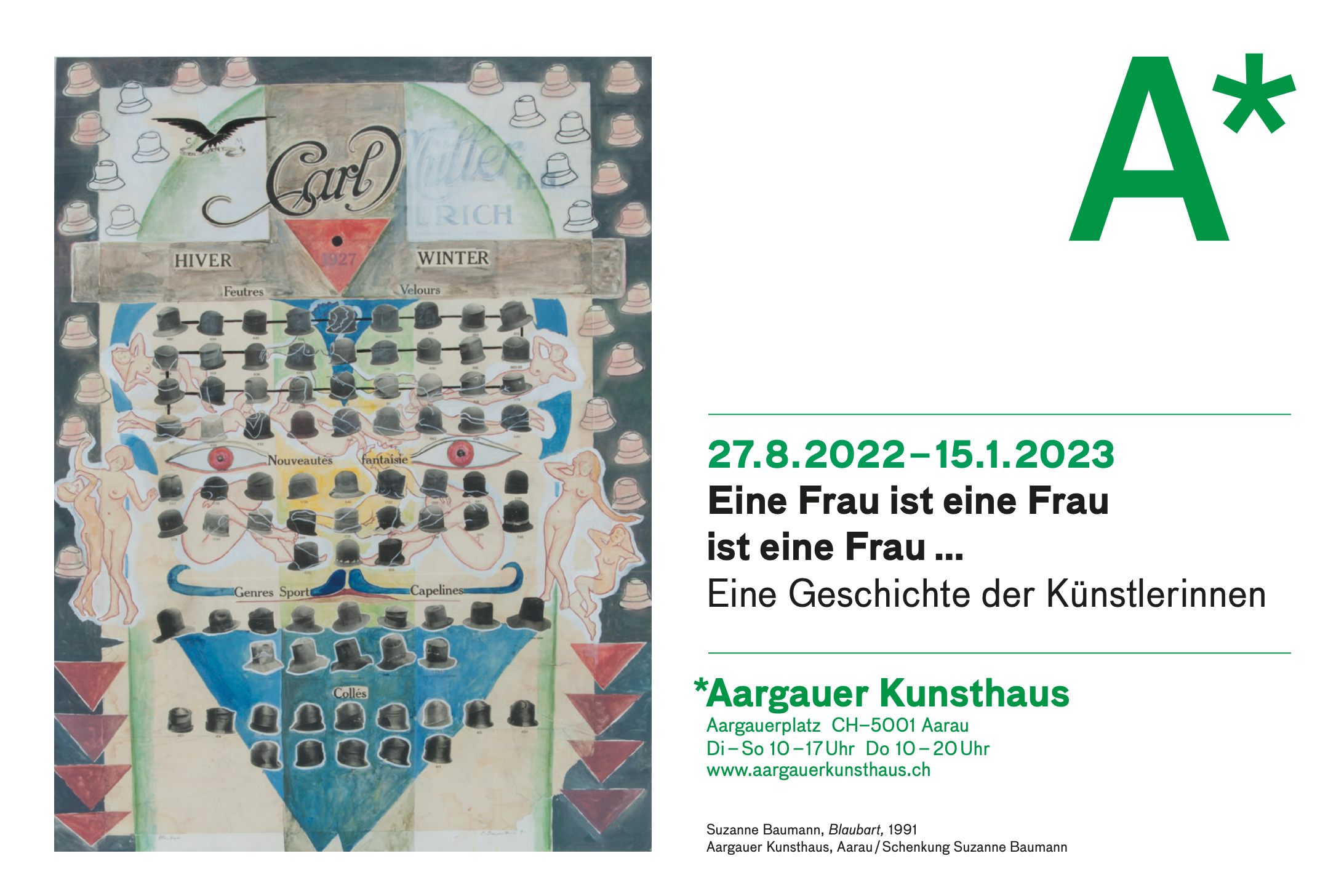 Flyer für den Event im Aargauer Museum