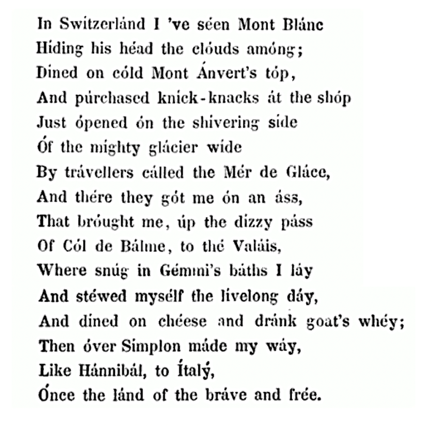 James Henry, "What I Saw Most Curious in All My Travels"