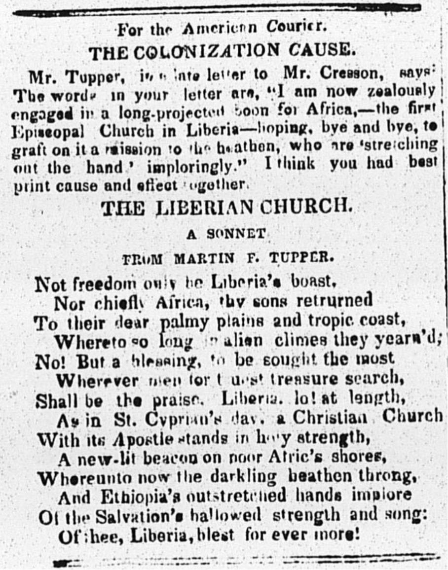 "The Liberian Church: A Sonnet"
