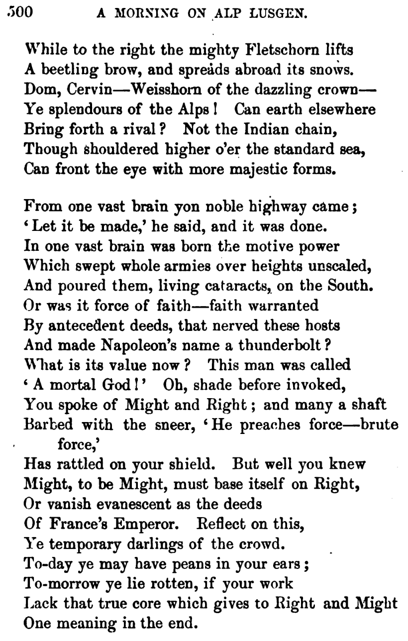 John Tyndall, "A Morning on Alp Lusgen"