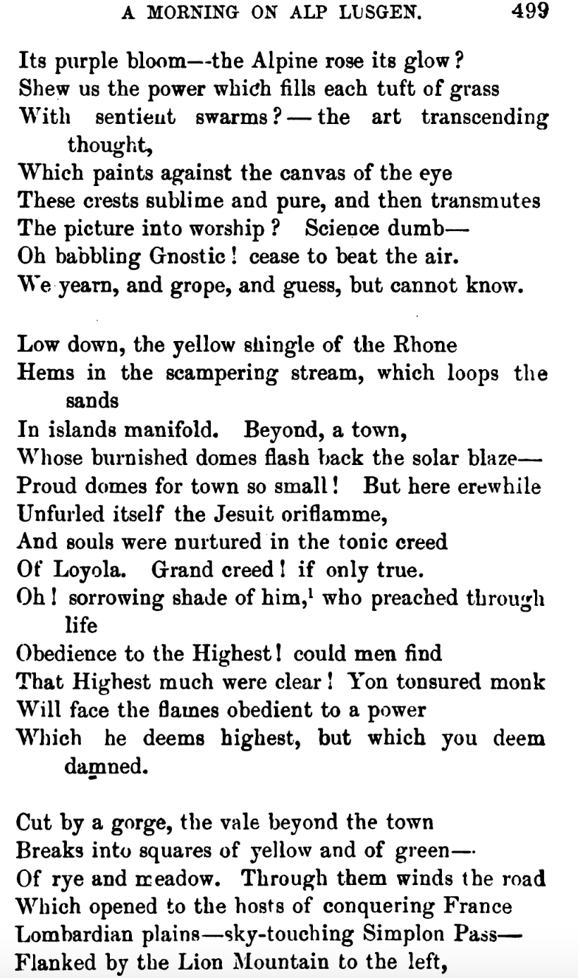 John Tyndall, "A Morning on Alp Lusgen"